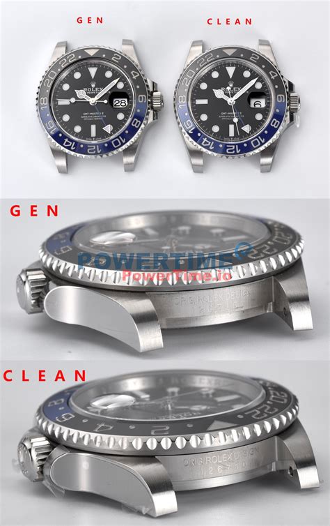 GMT Master II 126710blnr (Batman) Gen and clean comparison